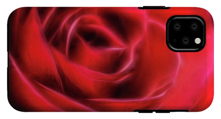 Red Rose Stylized - Phone Case