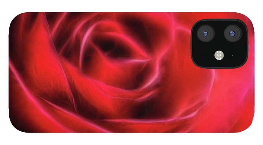 Red Rose Stylized - Phone Case