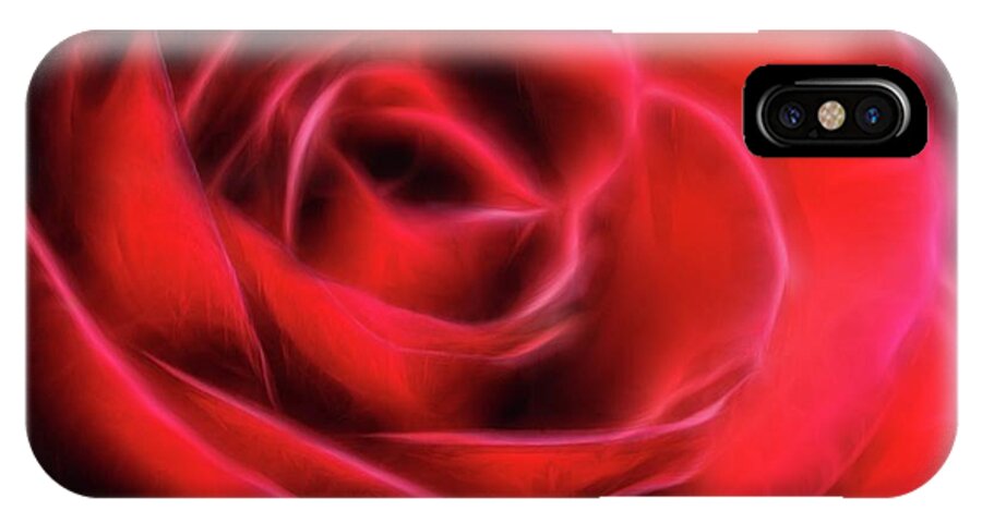 Red Rose Stylized - Phone Case