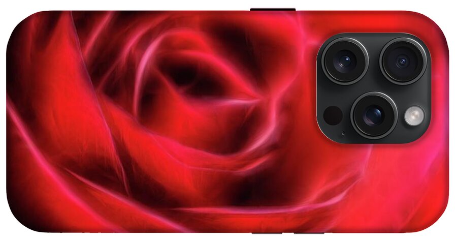 Red Rose Stylized - Phone Case