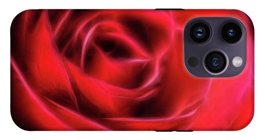 Red Rose Stylized - Phone Case