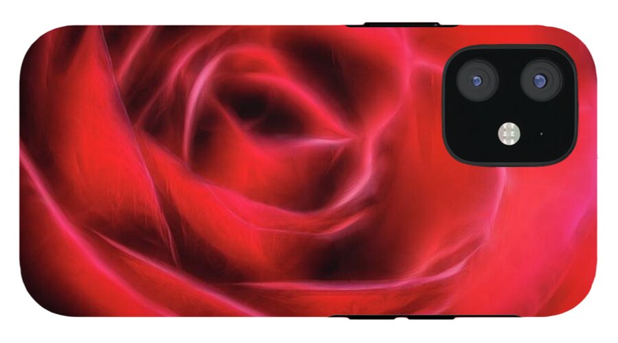 Red Rose Stylized - Phone Case