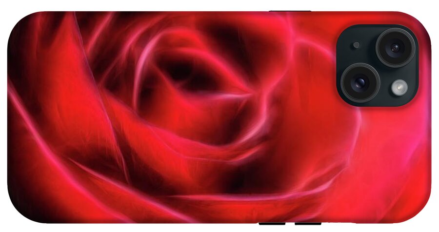 Red Rose Stylized - Phone Case