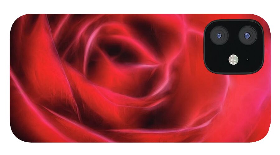 Red Rose Stylized - Phone Case