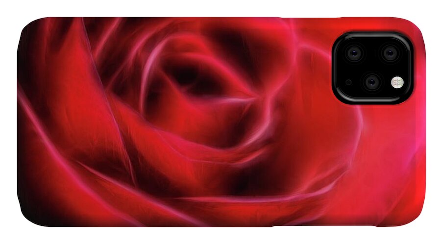 Red Rose Stylized - Phone Case
