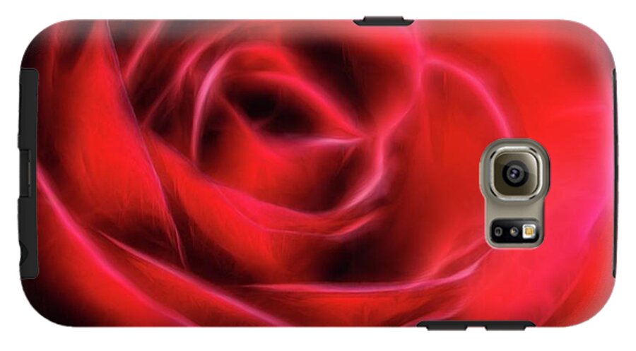 Red Rose Stylized - Phone Case