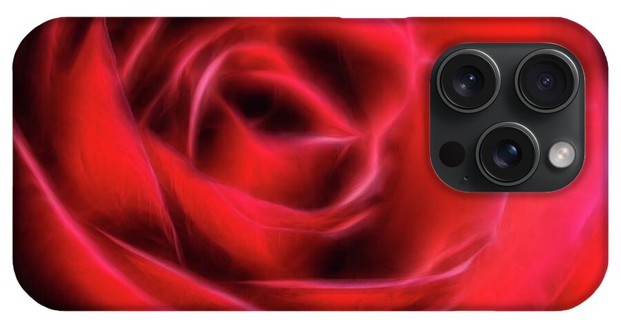 Red Rose Stylized - Phone Case