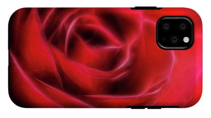 Red Rose Stylized - Phone Case