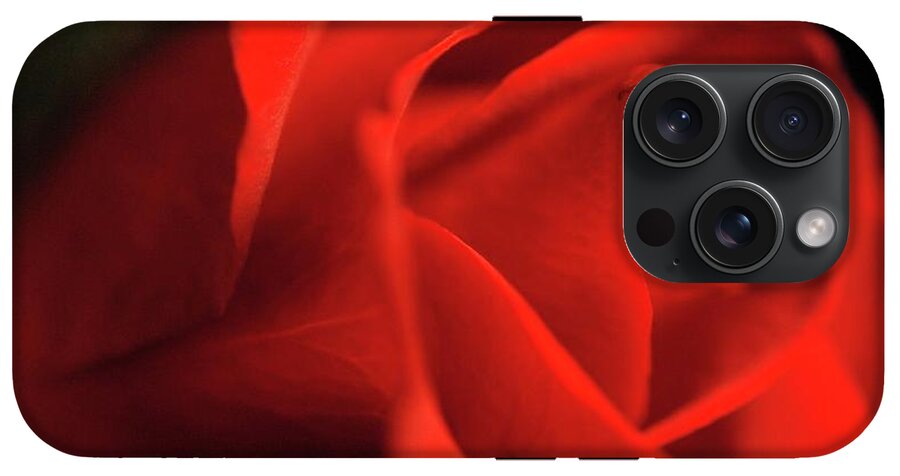 Red Rose With Veins - Phone Case