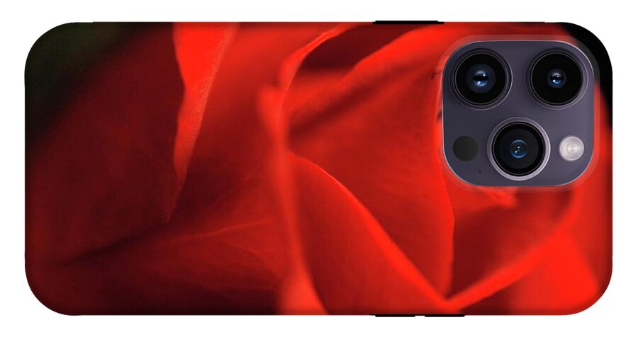 Red Rose With Veins - Phone Case