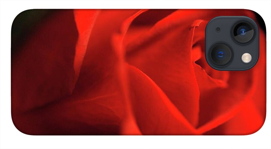 Red Rose With Veins - Phone Case