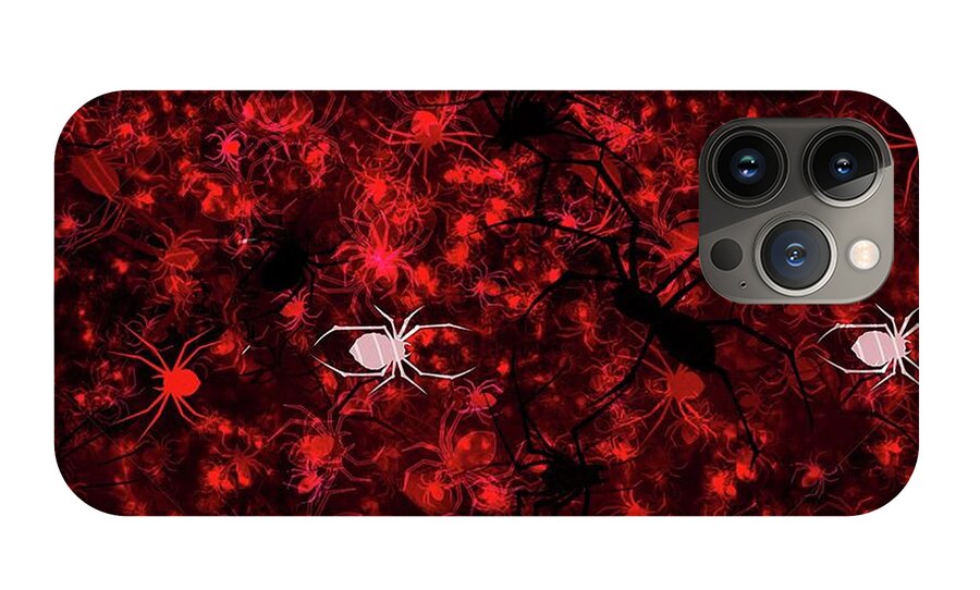 Red Spider Bokeh Pattern - Phone Case