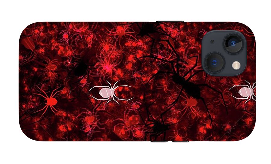 Red Spider Bokeh Pattern - Phone Case
