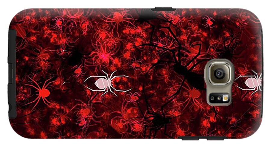 Red Spider Bokeh Pattern - Phone Case