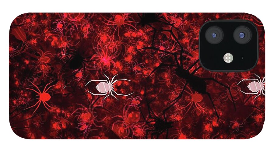 Red Spider Bokeh Pattern - Phone Case