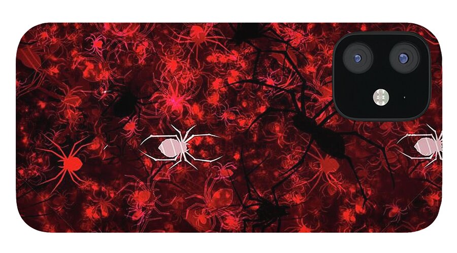 Red Spider Bokeh Pattern - Phone Case