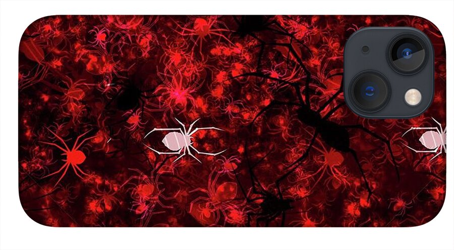 Red Spider Bokeh Pattern - Phone Case