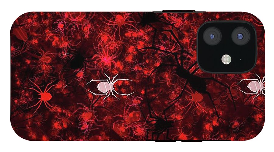 Red Spider Bokeh Pattern - Phone Case