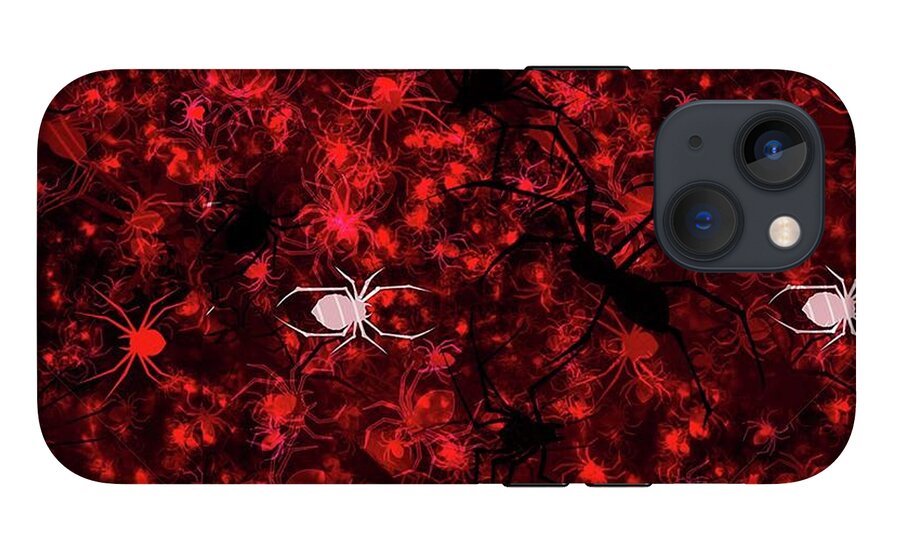 Red Spider Bokeh Pattern - Phone Case