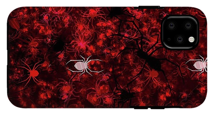 Red Spider Bokeh Pattern - Phone Case