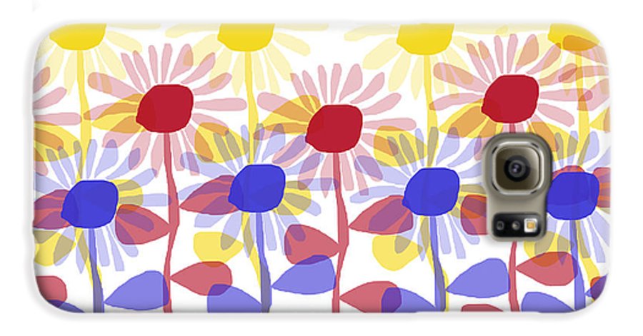 Red Yellow and Blue Sunflowers - Phone Case