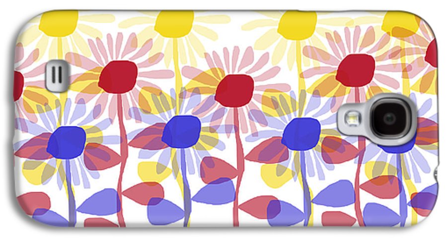 Red Yellow and Blue Sunflowers - Phone Case