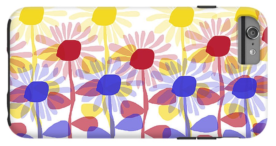 Red Yellow and Blue Sunflowers - Phone Case