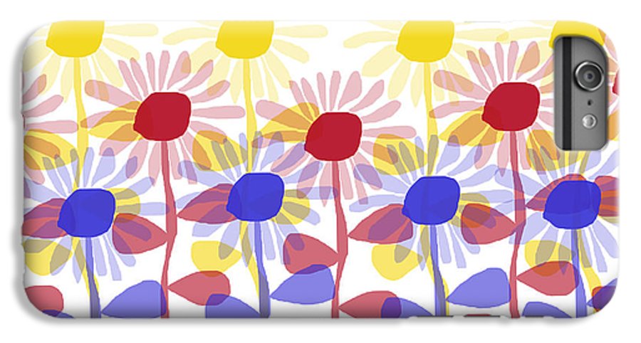 Red Yellow and Blue Sunflowers - Phone Case