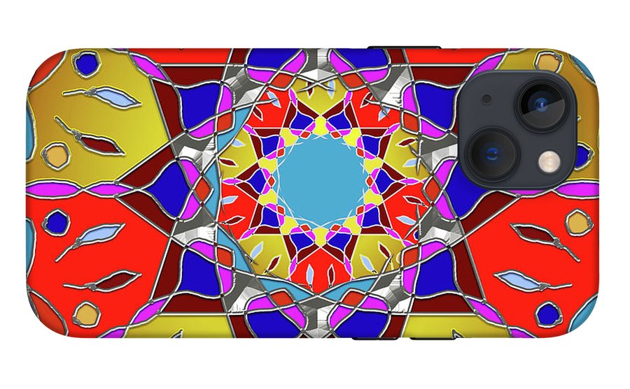 Red Yellow Blue Mandala - Phone Case