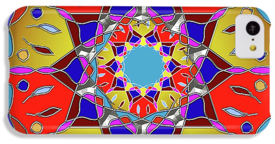 Red Yellow Blue Mandala - Phone Case