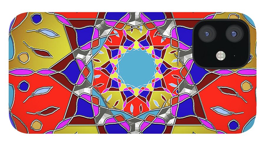 Red Yellow Blue Mandala - Phone Case