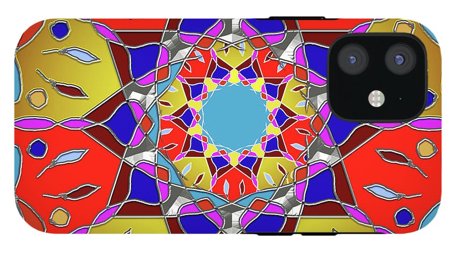 Red Yellow Blue Mandala - Phone Case