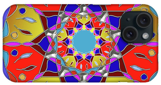 Red Yellow Blue Mandala - Phone Case