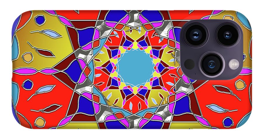 Red Yellow Blue Mandala - Phone Case