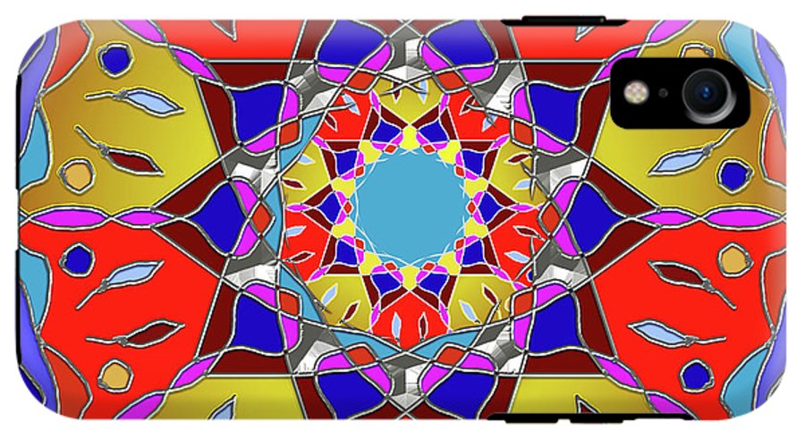 Red Yellow Blue Mandala - Phone Case