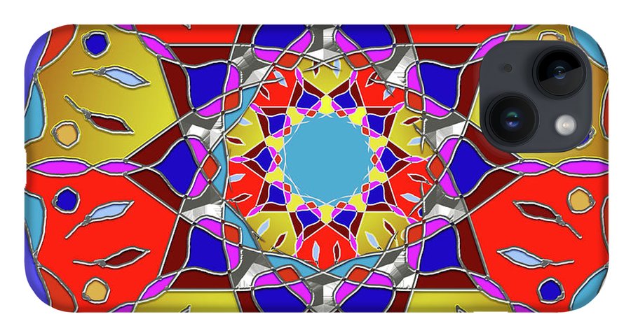 Red Yellow Blue Mandala - Phone Case