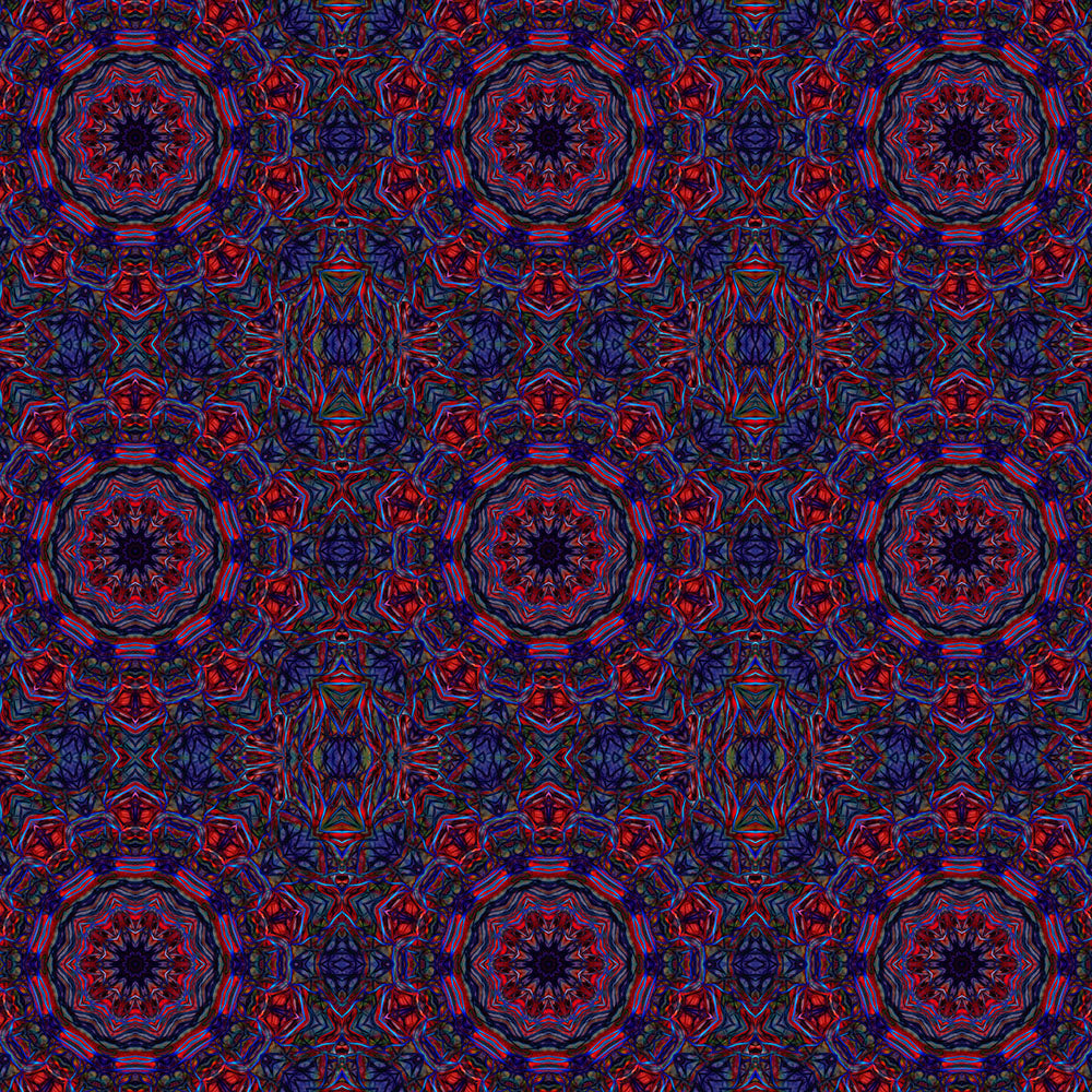 Red Blue Kaleidoscope Digital Image Download