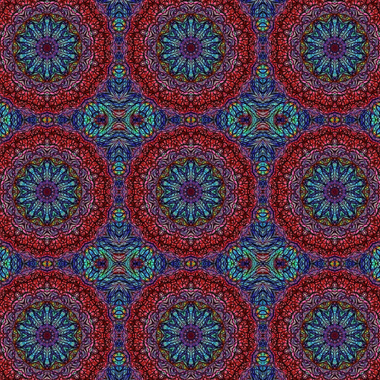 Red Blue Kaleidoscope 2 Digital Image Download