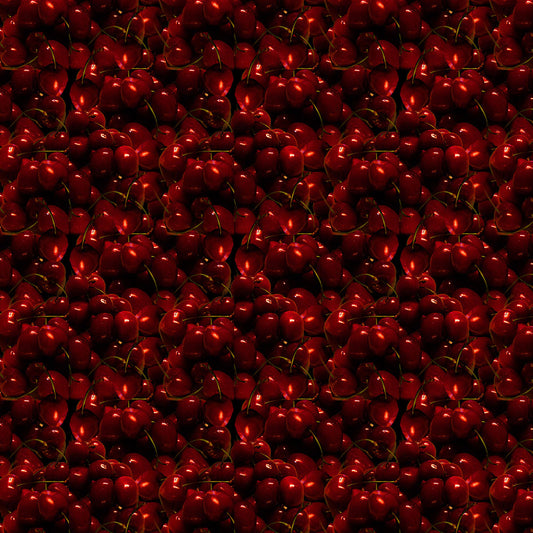 Red Cherries Pattern Digital Image Download