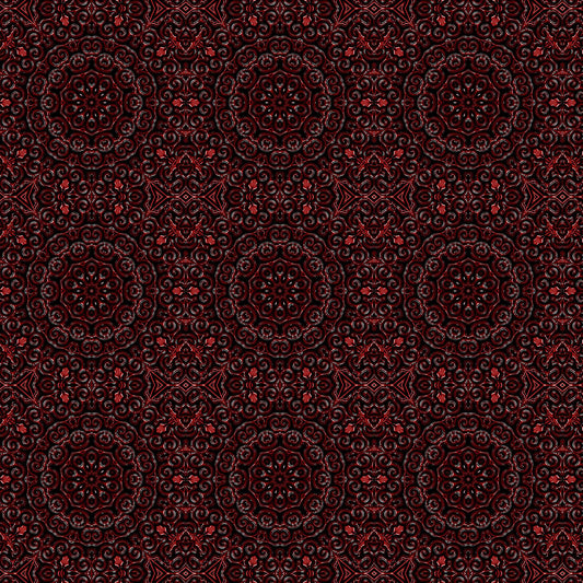 Red Embossed Kaleidoscope Digital Image Download