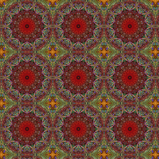 Red Green Windy Kaleidoscope Digital Image Download