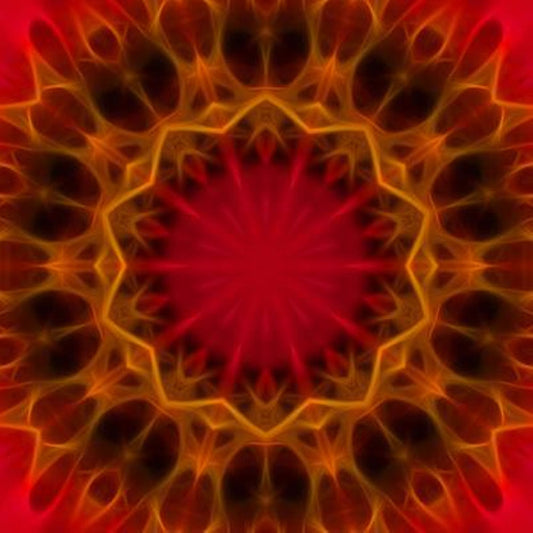 Red Orange Kaleidoscope Digital Image Download
