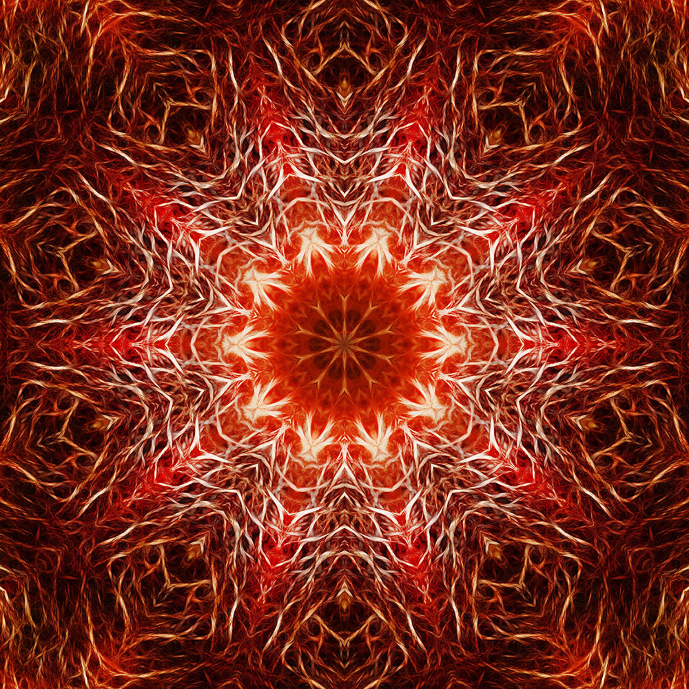 Red Plasma Kaleidoscope Digital Image Download