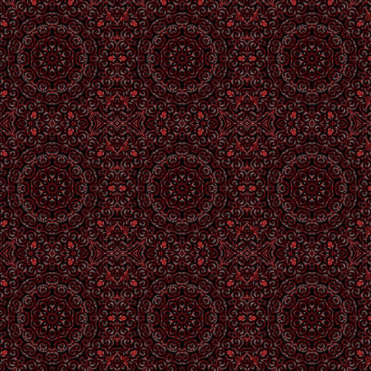 Red Swirl Kaleidoscope Digital Image Download