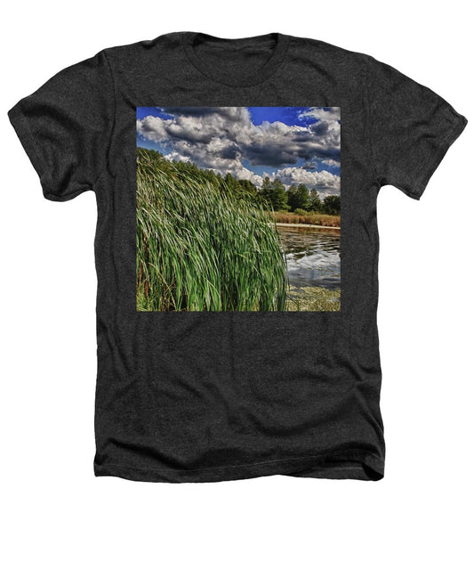 Reeds Along a Campground Lake - Heathers T-Shirt