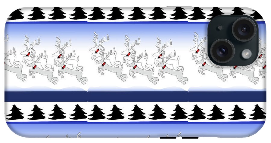 Reindeer Sweater Pattern - Phone Case
