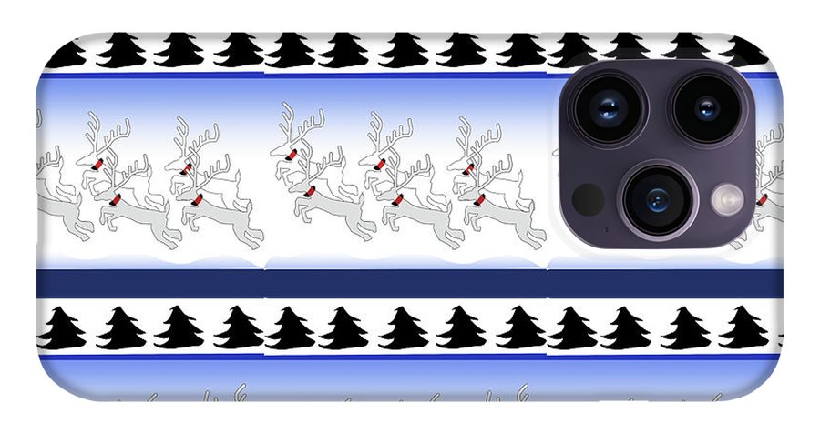 Reindeer Sweater Pattern - Phone Case