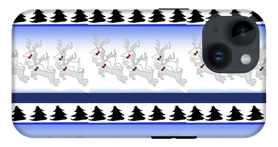 Reindeer Sweater Pattern - Phone Case