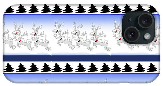 Reindeer Sweater Pattern - Phone Case