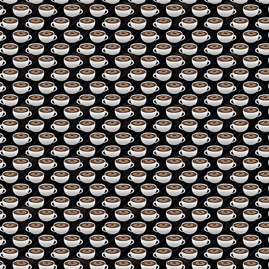 Repeating Coffee Cups Digital Image Download